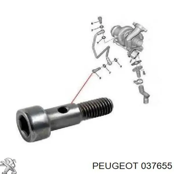 Compre 1450264 Ford Parafuso de tubo de turbina de fornecimento de óleo