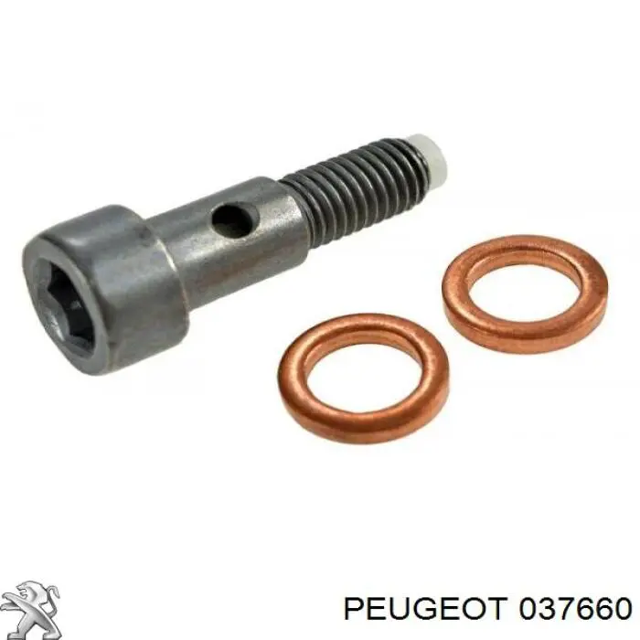 Compre 037660 Peugeot/Citroen Parafuso de tubo de turbina de fornecimento de óleo