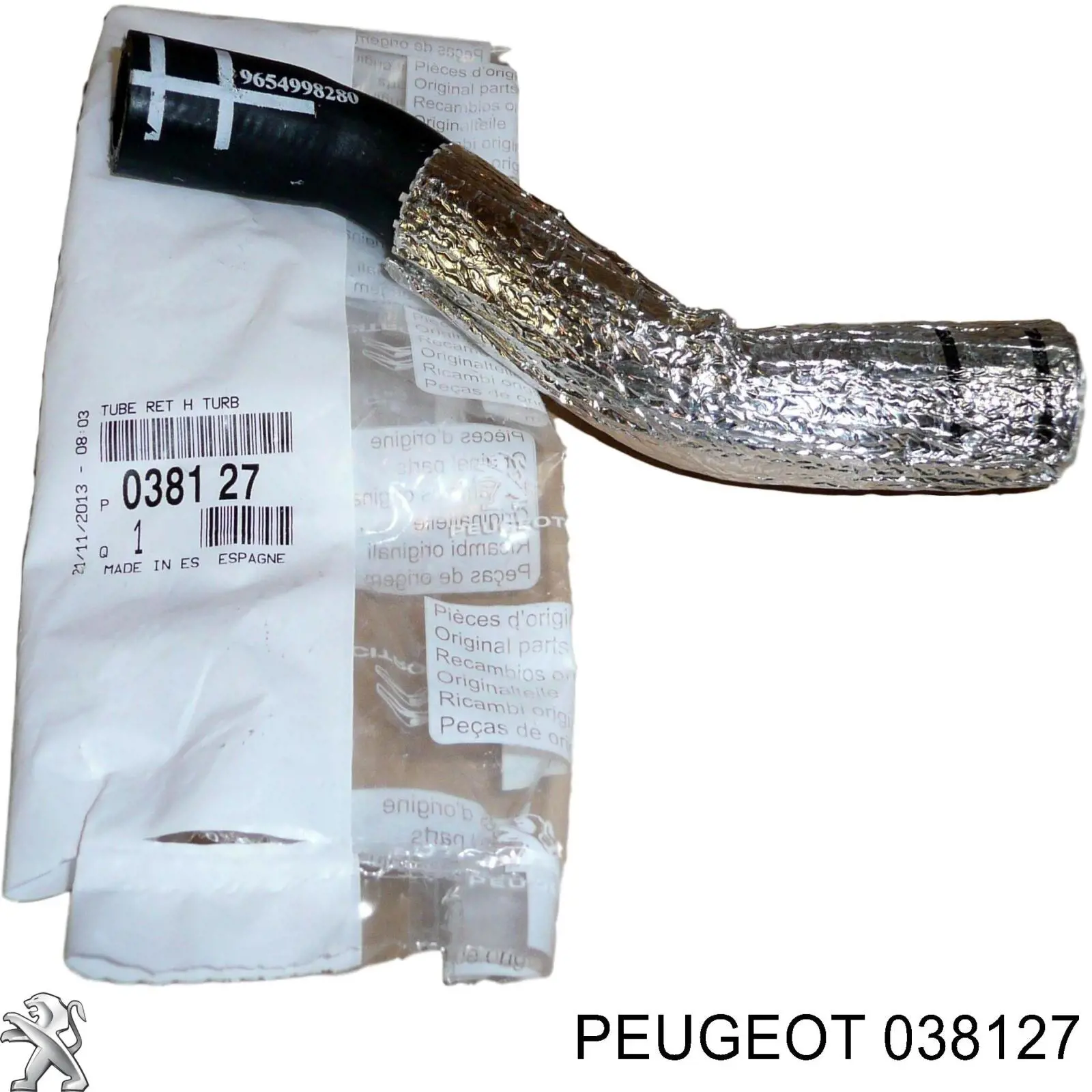 Compre 038127 Peugeot/Citroen Tubo (mangueira) de derivação de óleo de turbina