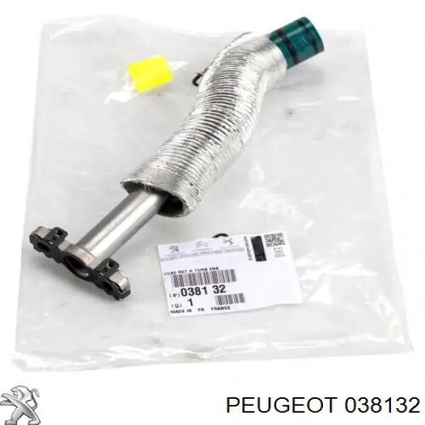 038132 Peugeot/Citroen Tubo (mangueira) de derivação de óleo de turbina