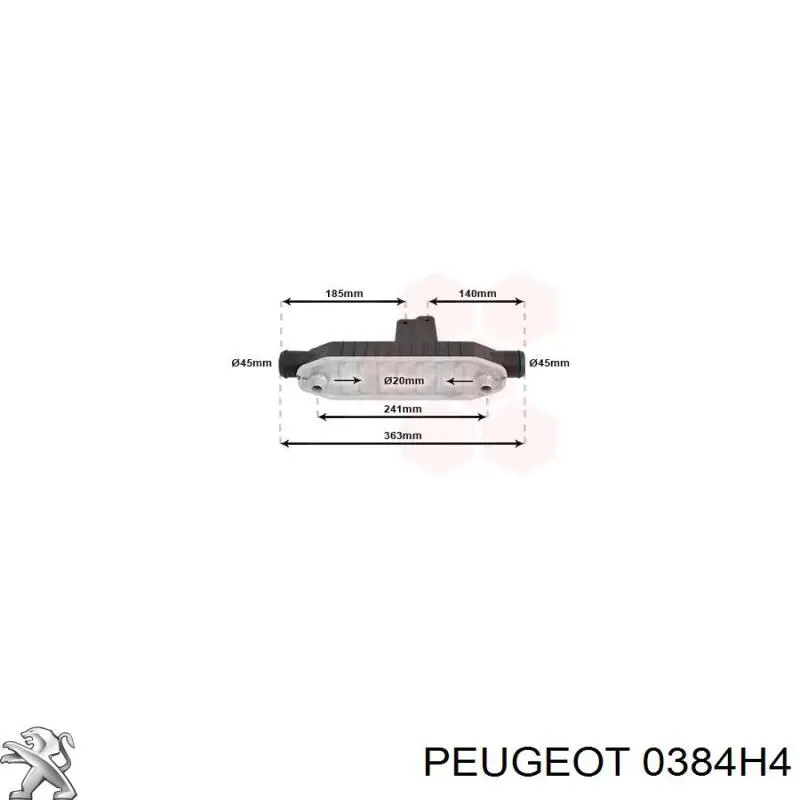 Radiador de intercooler Peugeot/Citroen 0384H4 preço, a partir de 164,31 USD