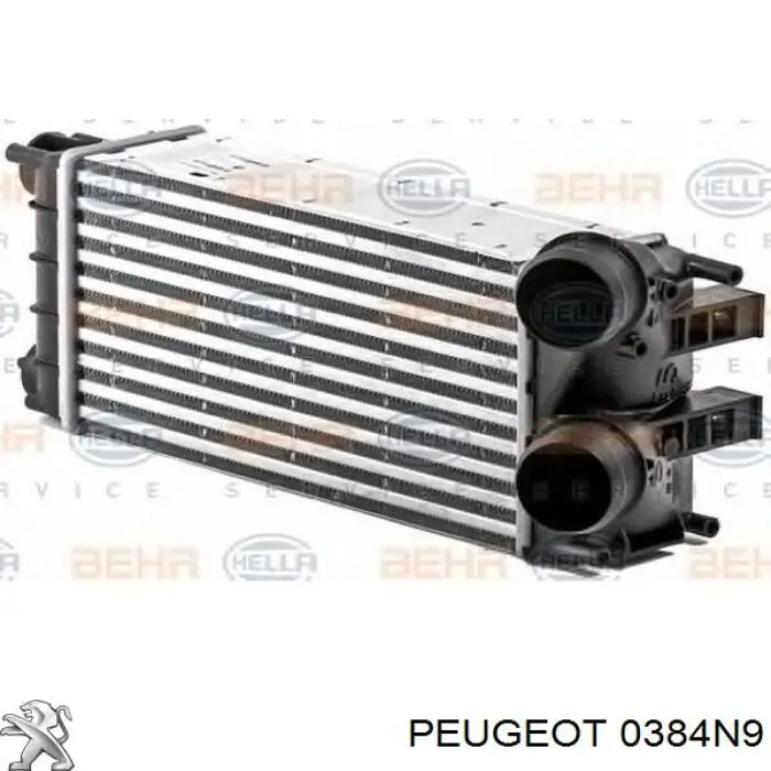 0384N9 Peugeot/Citroen Radiador de intercooler