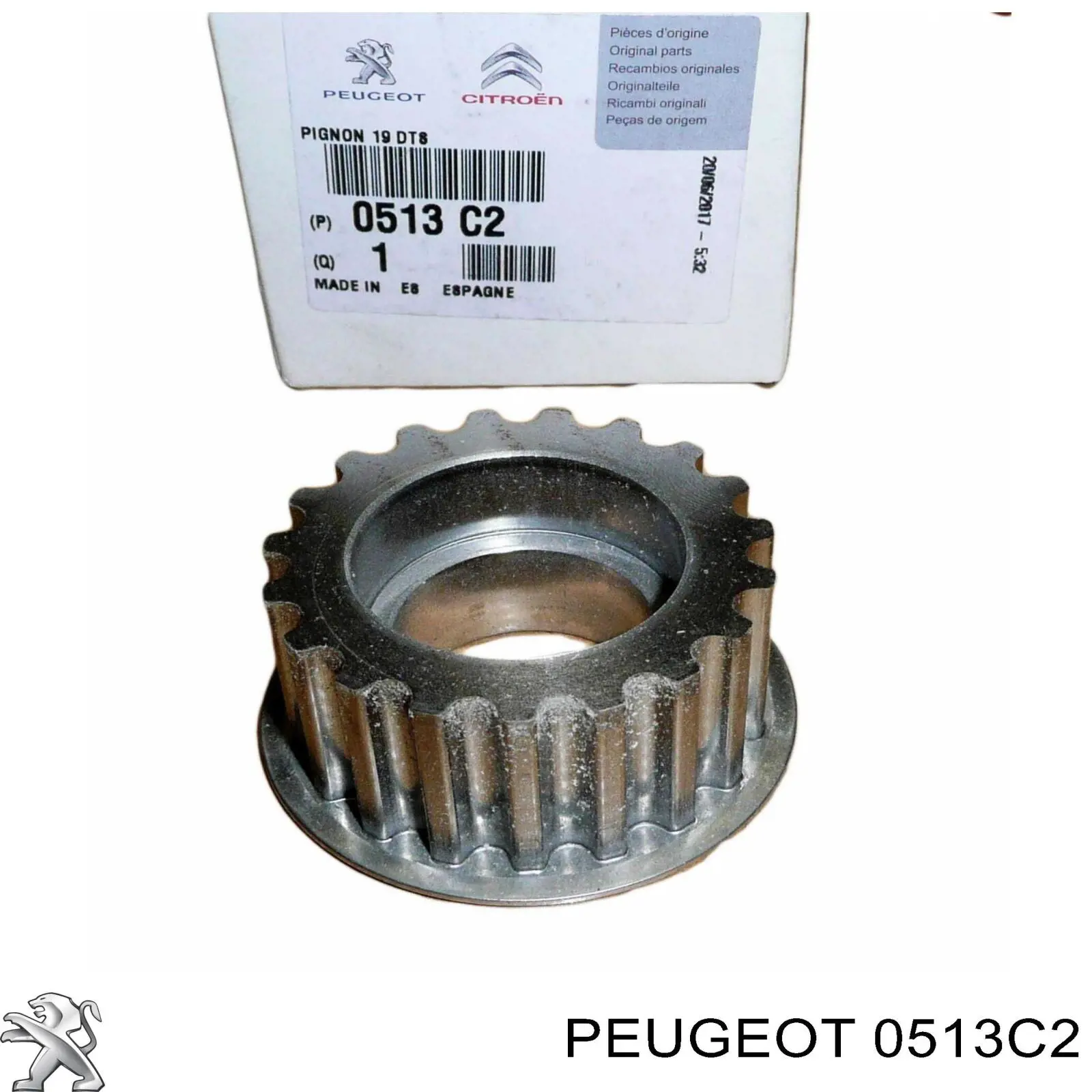 Engrenagem de cadeia da roda dentada de acionamento de cambota de motor Peugeot/Citroen 0513C2 preço, a partir de  USD