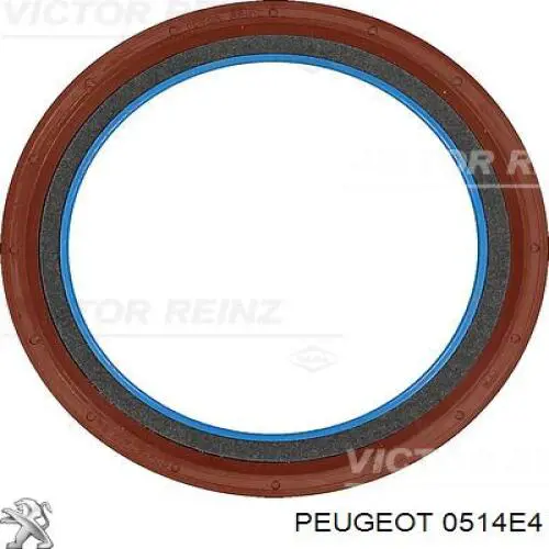 Compre 0514E4 Peugeot/Citroen Vedação traseira de cambota de motor