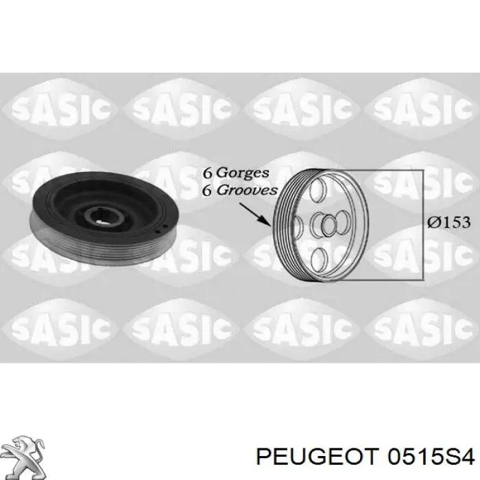 Polia de cambota Peugeot/Citroen 0515S4 preço, a partir de 41,99 USD