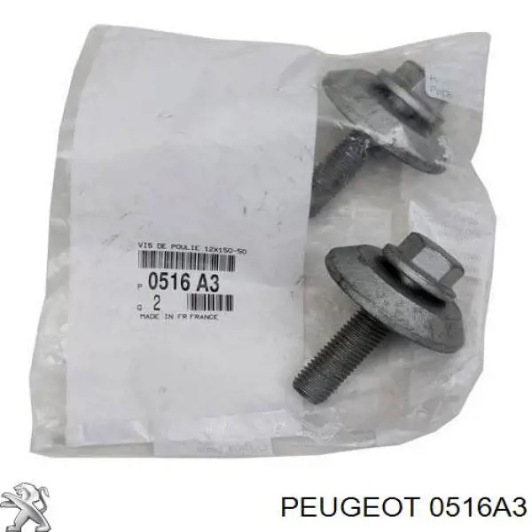 0516A3 Peugeot/Citroen Parafuso da polia de cambota