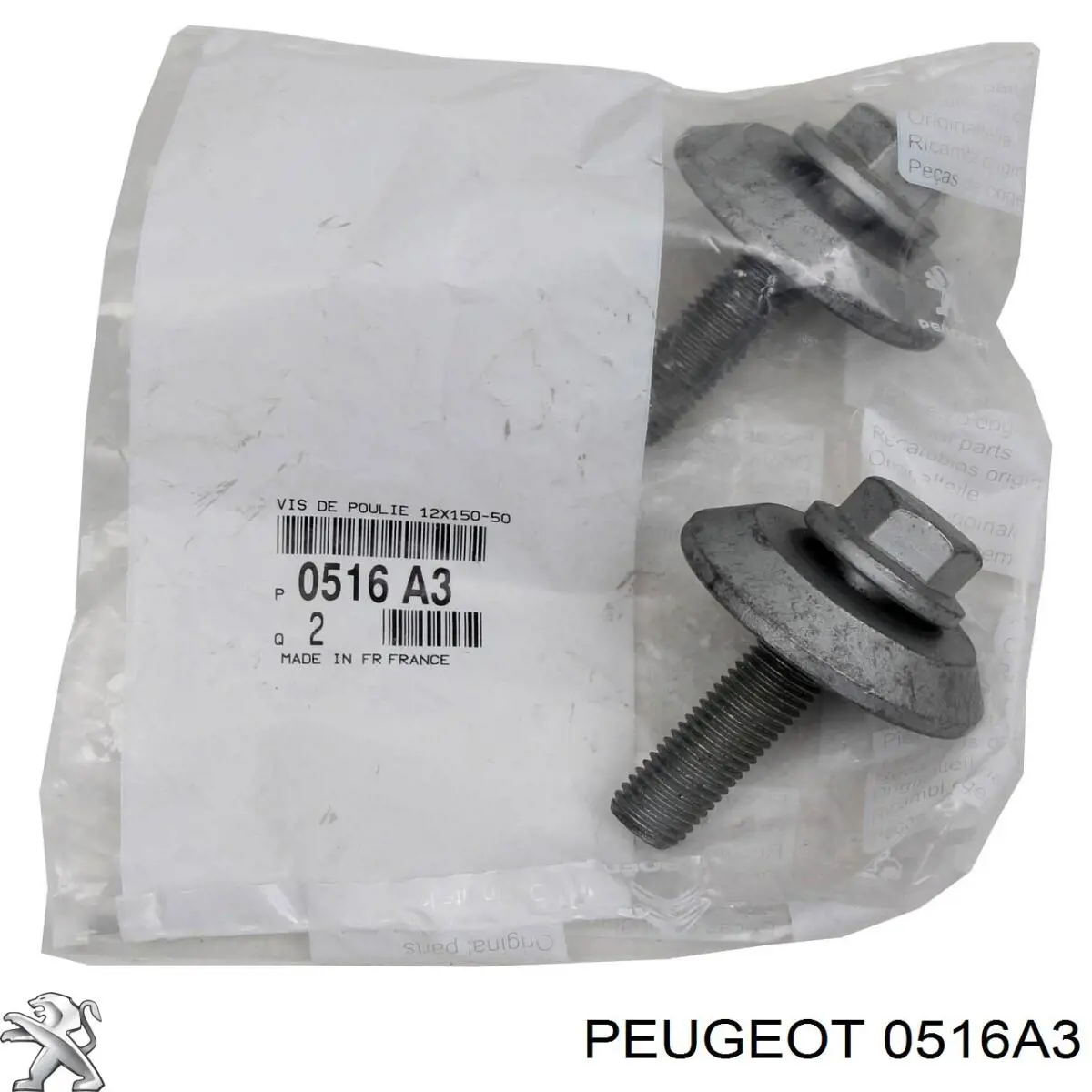 Compre 0516A3 Peugeot/Citroen Parafuso da polia de cambota