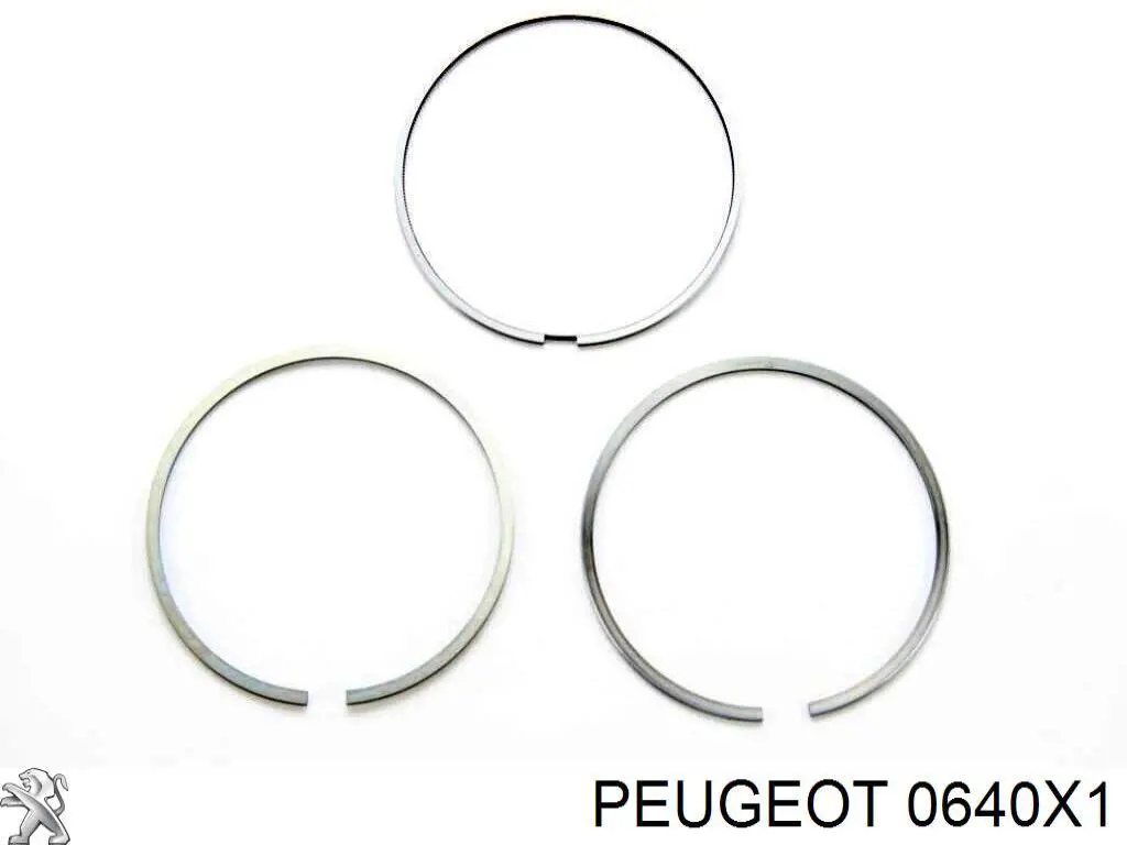 0640X1 Peugeot/Citroen Anéis do pistão do compressor para 1 cilindro, STD