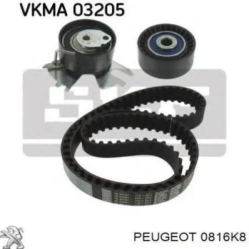 Correia do mecanismo de distribuição de gás Peugeot/Citroen 0816K8 preço, a partir de 24,66 USD