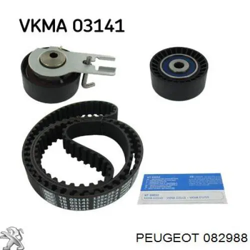 082988 Peugeot/Citroen Rolo de reguladora de tensão da correia do mecanismo de distribuição de gás