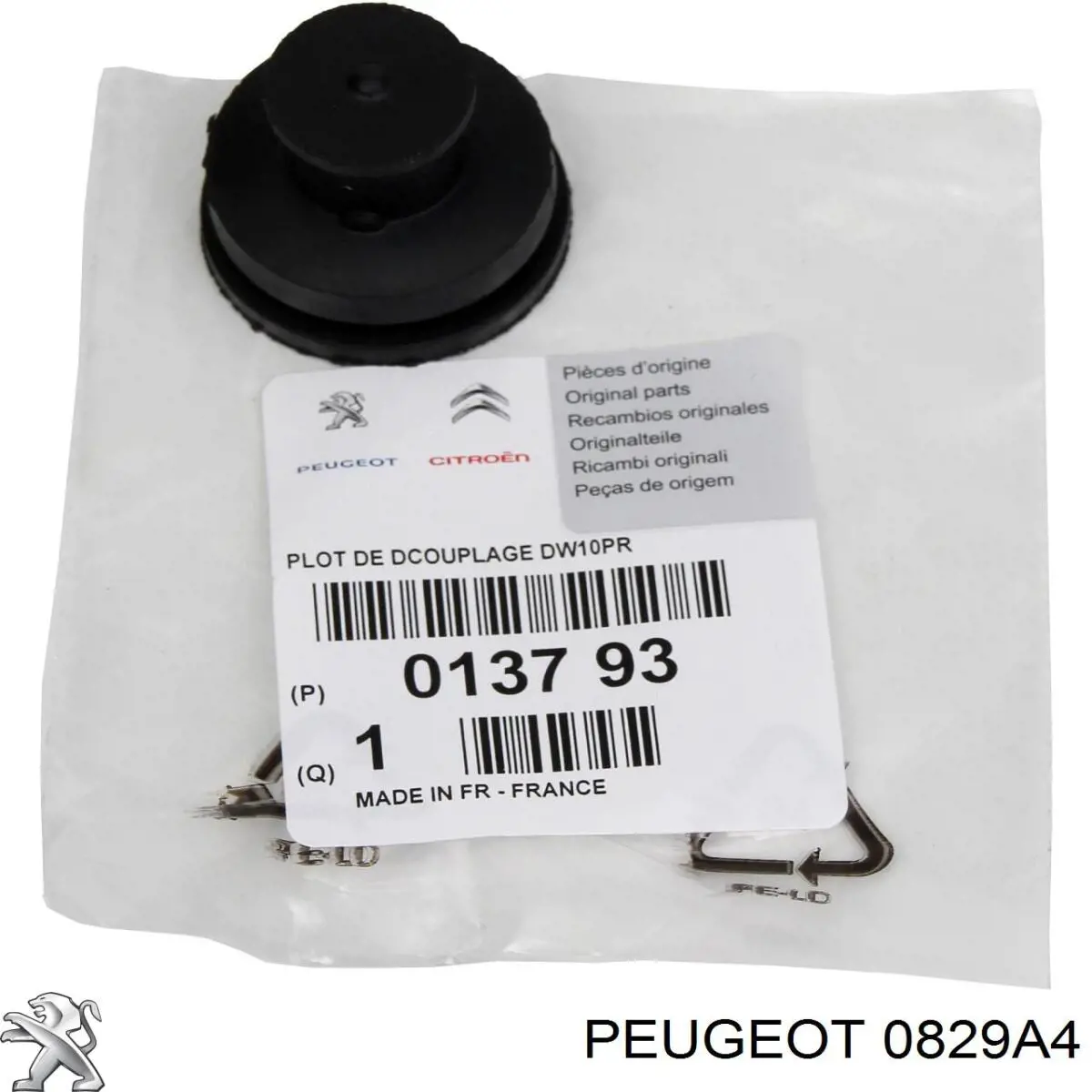 Compre 0829A4 Peugeot/Citroen Rolo de reguladora de tensão da correia do mecanismo de distribuição de gás
