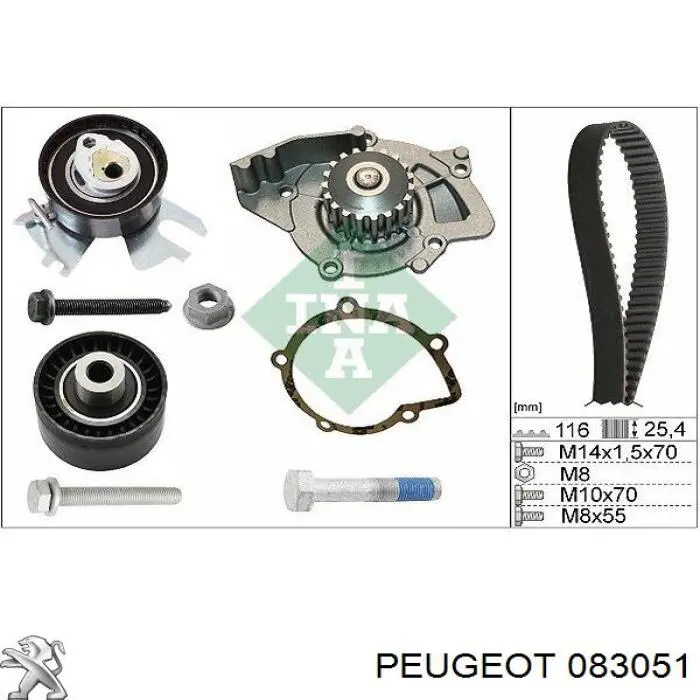 Rolo parasita da correia do mecanismo de distribuição de gás Peugeot/Citroen 083051 preço, a partir de 16,92 USD