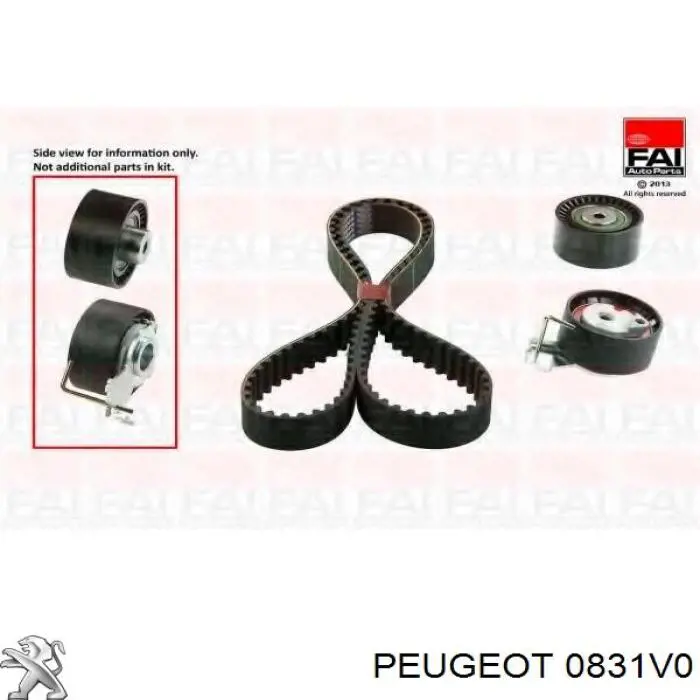 Correia do mecanismo de distribuição de gás, kit Peugeot/Citroen 0831V0 preço, a partir de 109,15 USD