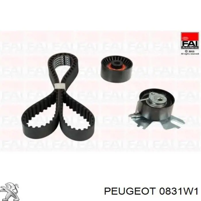 Compre 0831W1 Peugeot/Citroen Correia do mecanismo de distribuição de gás, kit