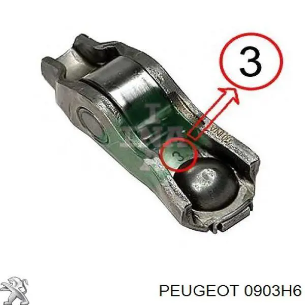 Balanceiro de válvula (balanceiro de válvulas) de admissão Peugeot/Citroen 0903H6 preço, a partir de 20,12 USD