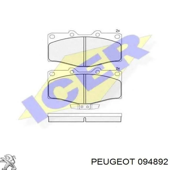 Compre 094892 Peugeot/Citroen Válvula de admissão