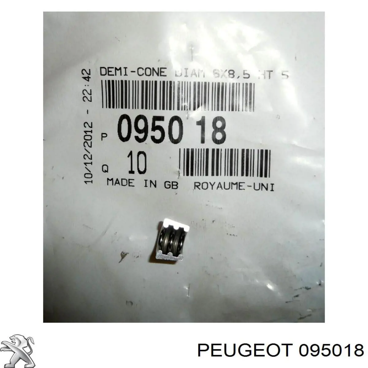 Compre 095018 Peugeot/Citroen Peça inserida de válvula