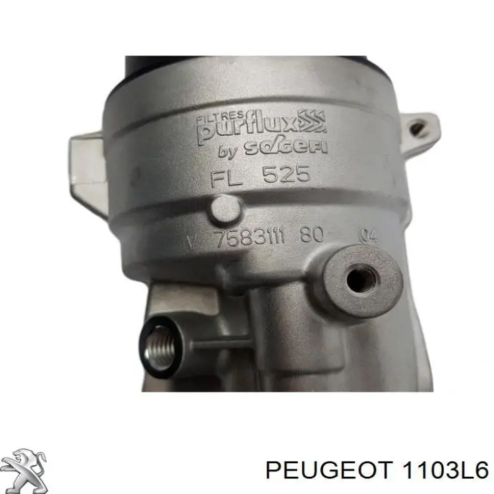 Compre 1103L6 Peugeot/Citroen Caixa do filtro de óleo