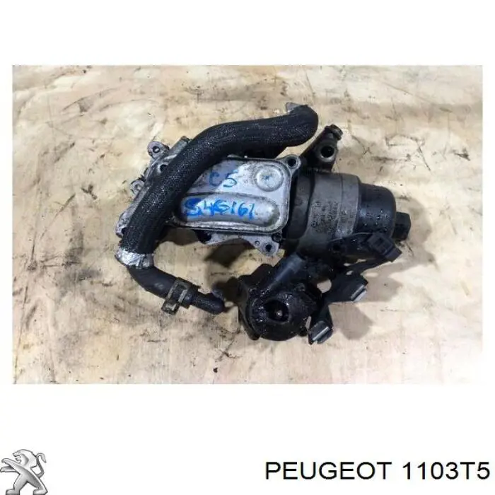 Compre 00001103T5 Peugeot/Citroen Radiador de óleo (frigorífico), debaixo de filtro