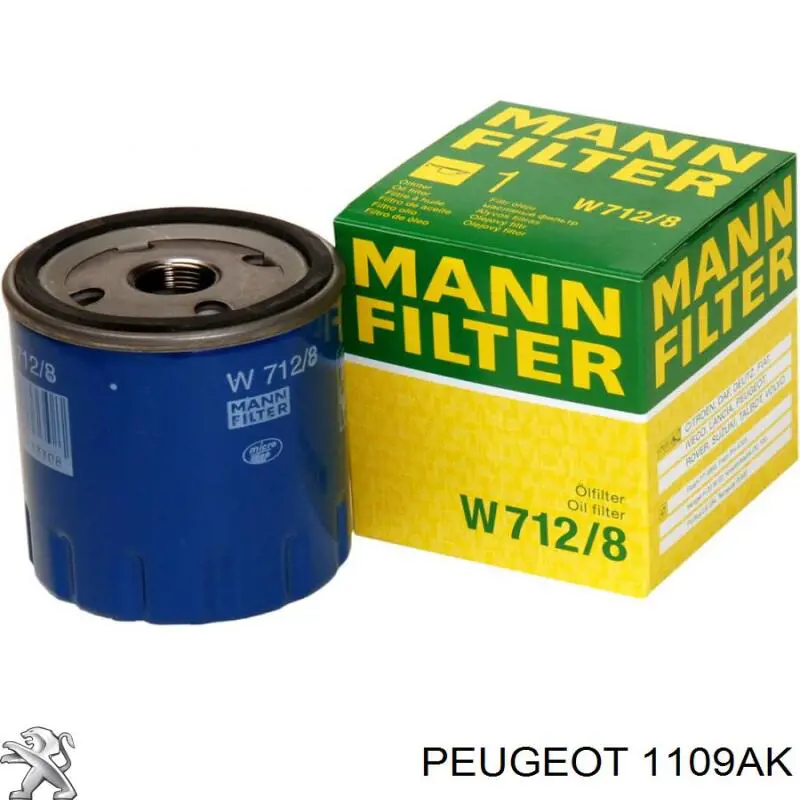 Filtro de óleo Peugeot/Citroen 1109AK preço, a partir de 8,03 USD