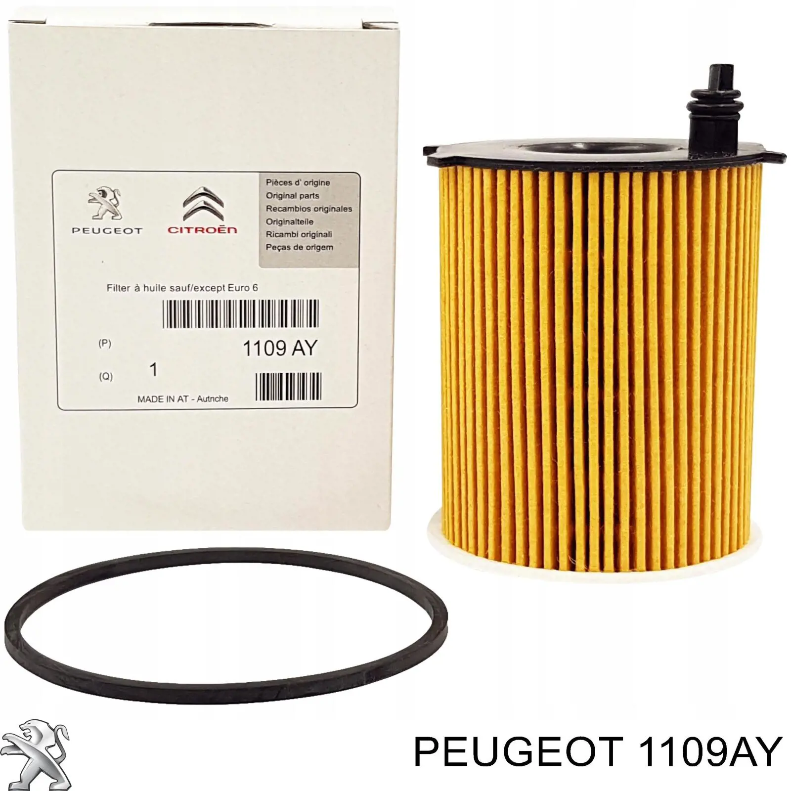 Filtro de óleo Peugeot/Citroen 1109AY preço, a partir de 9,58 USD