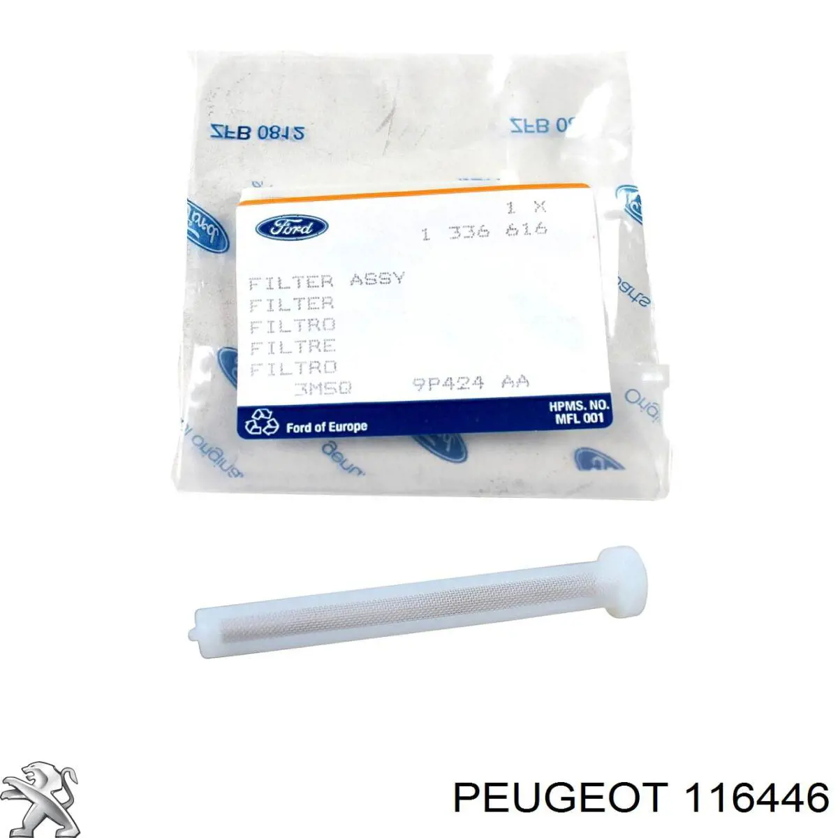Compre 116446 Peugeot/Citroen Parafuso de tubo de turbina de fornecimento de óleo