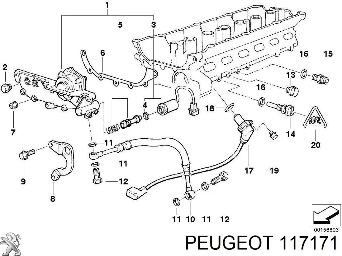  Peugeot/Citroen 117171 preço, a partir de 54,42 USD