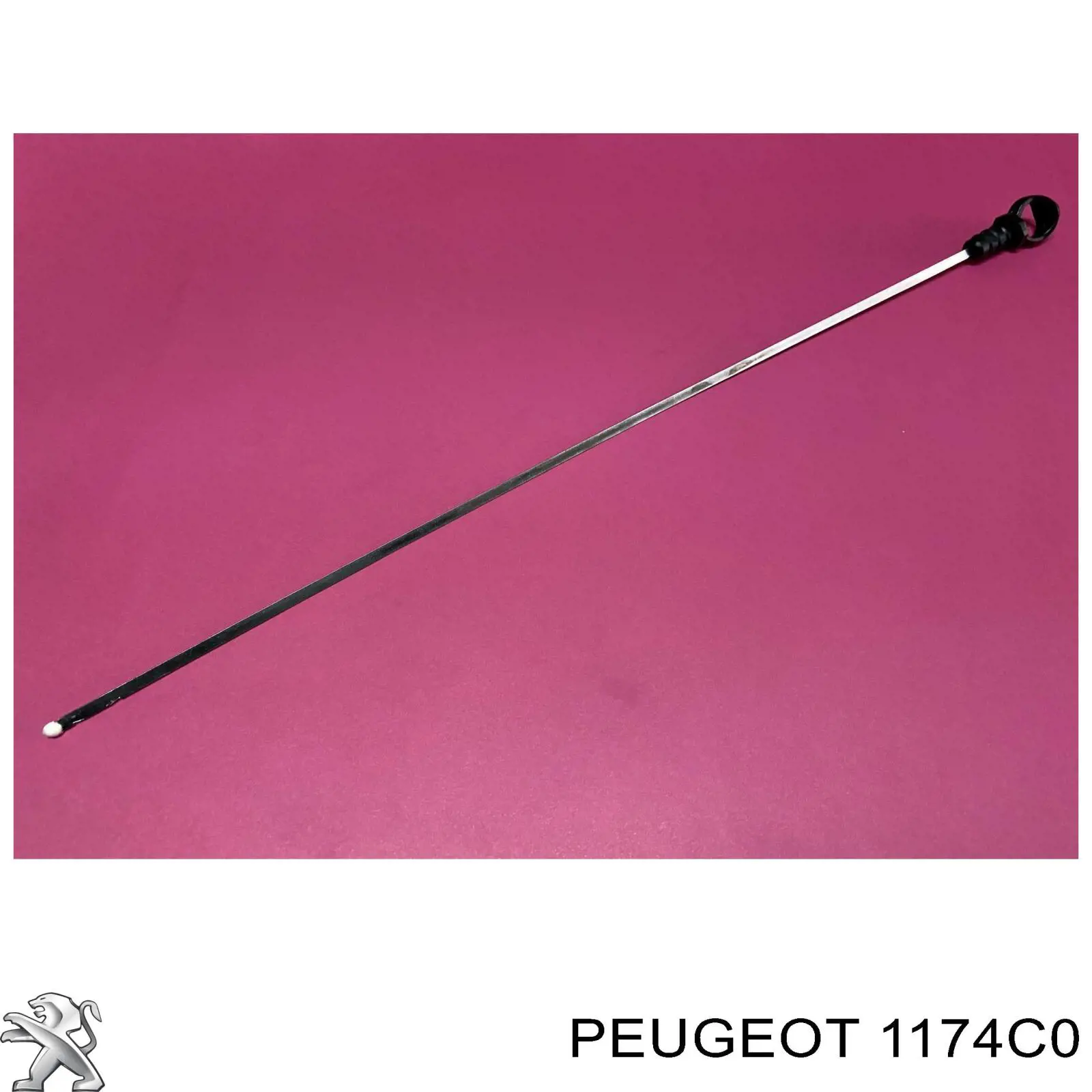 1174C0 Peugeot/Citroen Sonda (indicador) do nível de óleo no motor