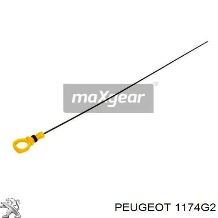1174G2 Peugeot/Citroen Sonda (indicador) do nível de óleo no motor