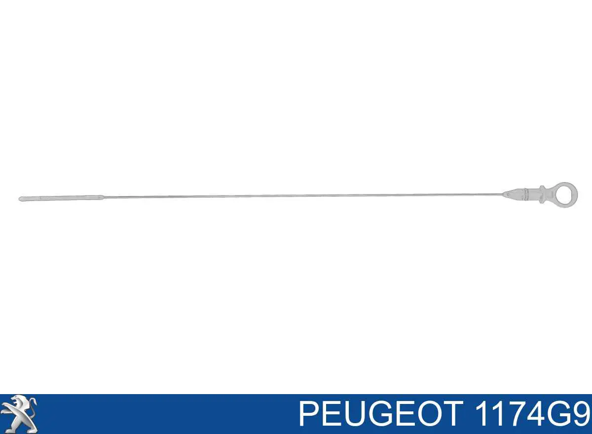 1174G9 Peugeot/Citroen Sonda (indicador) do nível de óleo no motor