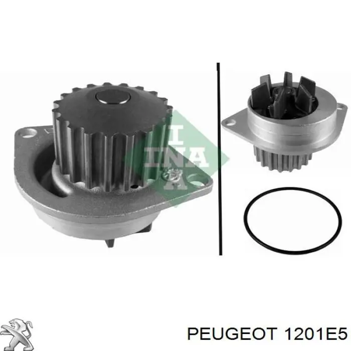 Bomba de água (bomba) de esfriamento Peugeot/Citroen 1201E5 preço, a partir de 33,66 USD