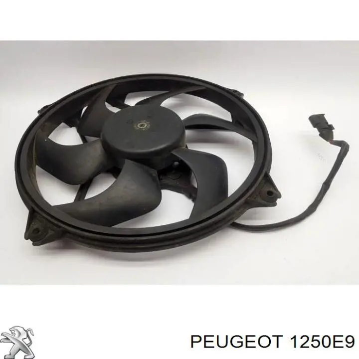 1250E9 Peugeot/Citroen Ventilador elétrico de esfriamento montado (motor + roda de aletas)