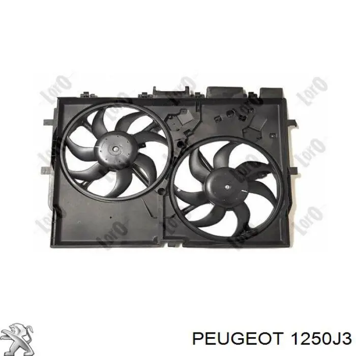 Compre 1250J3 Peugeot/Citroen Ventilador elétrico de esfriamento montado (motor + roda de aletas)