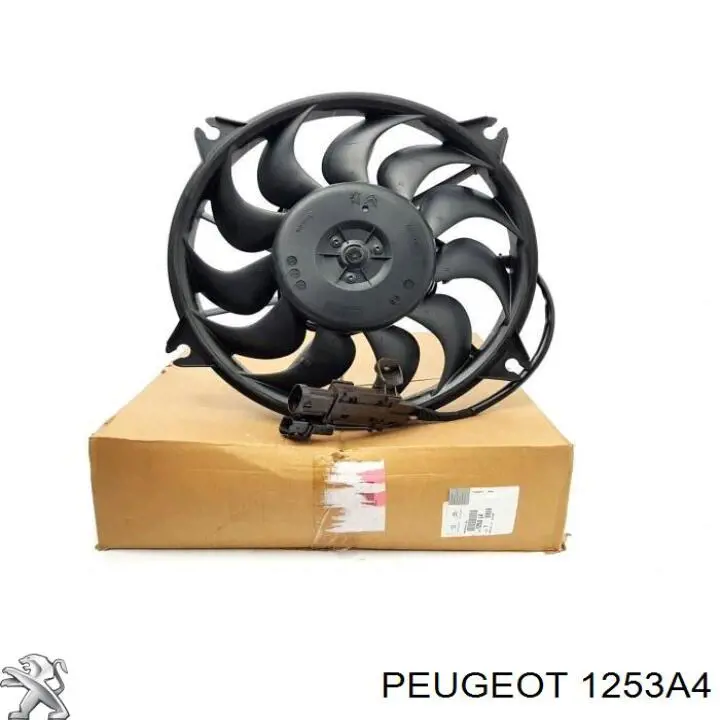 Compre 1253A4 Peugeot/Citroen Ventilador elétrico de esfriamento montado (motor + roda de aletas)