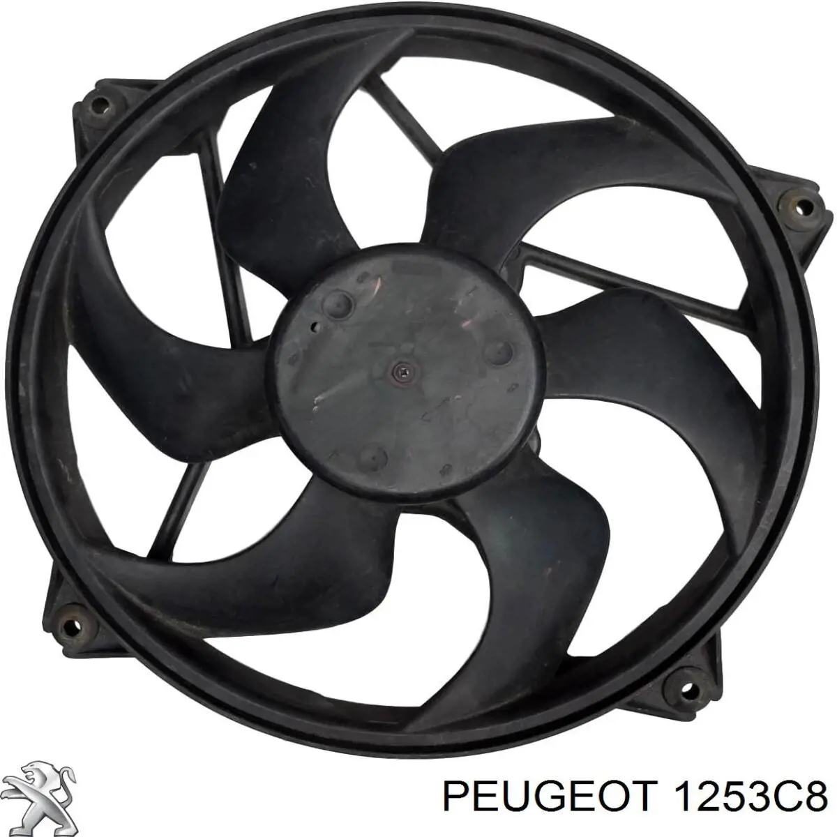 Compre 1253C8 Peugeot/Citroen Ventilador elétrico de esfriamento montado (motor + roda de aletas)
