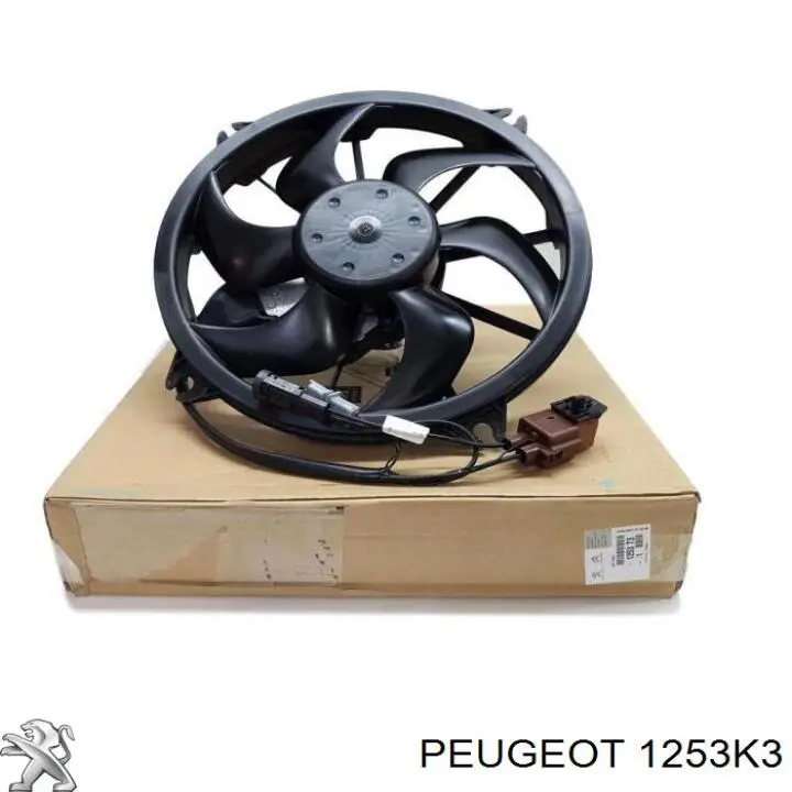 Compre 1253R9 Peugeot/Citroen Ventilador elétrico de esfriamento montado (motor + roda de aletas)