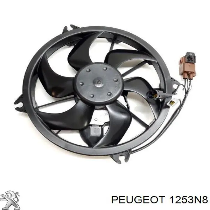 Compre 1253N8 Peugeot/Citroen Ventilador elétrico de esfriamento montado (motor + roda de aletas)