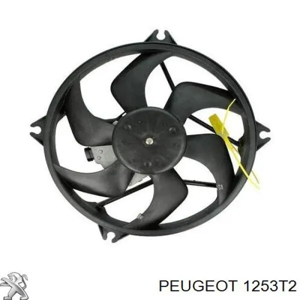 1253T2 Peugeot/Citroen Ventilador elétrico de esfriamento montado (motor + roda de aletas)