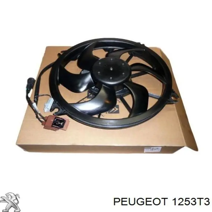 Compre 1253T3 Peugeot/Citroen Ventilador elétrico de esfriamento montado (motor + roda de aletas)