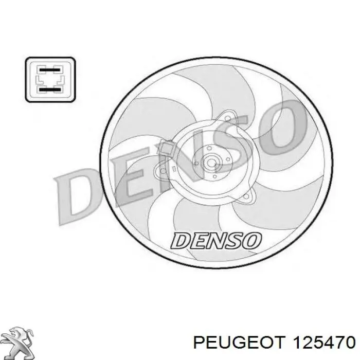 Compre 125470 Peugeot/Citroen Ventilador (roda de aletas) do radiador de esfriamento