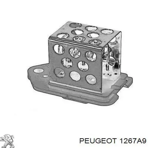1267A9 Peugeot/Citroen Regulador de revoluções de ventilador de esfriamento (unidade de controlo)