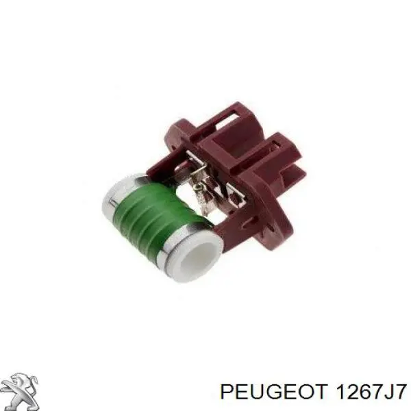 Resistor (resistência) de ventilador de forno (de aquecedor de salão) Peugeot/Citroen 1267J7 preço, a partir de 15,80 USD