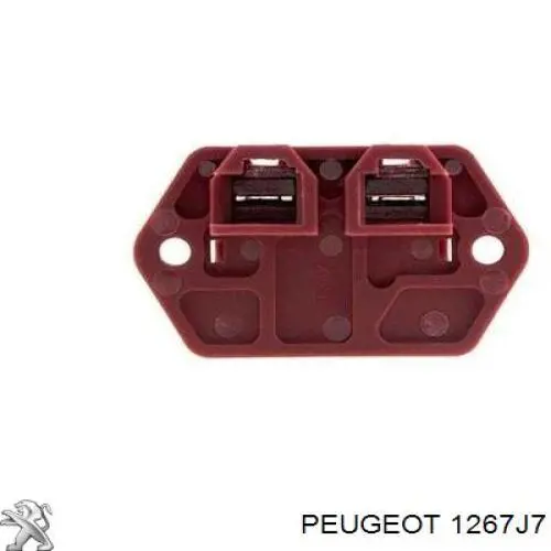 Compre 1267J7 Peugeot/Citroen Resistor (resistência) de ventilador de forno (de aquecedor de salão)