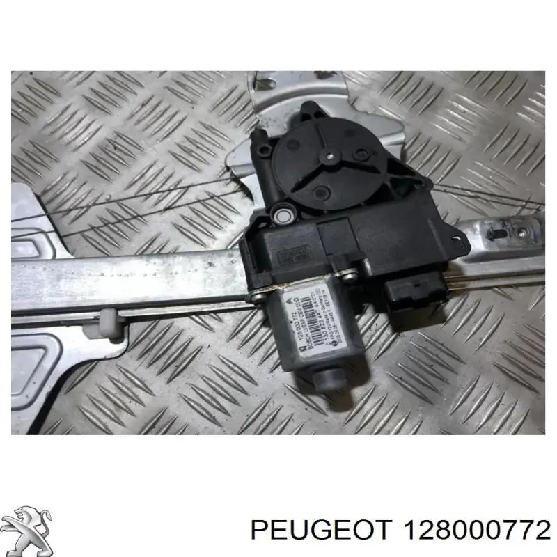 0130822447 Peugeot/Citroen Motor de acionamento de vidro da porta traseira esquerda