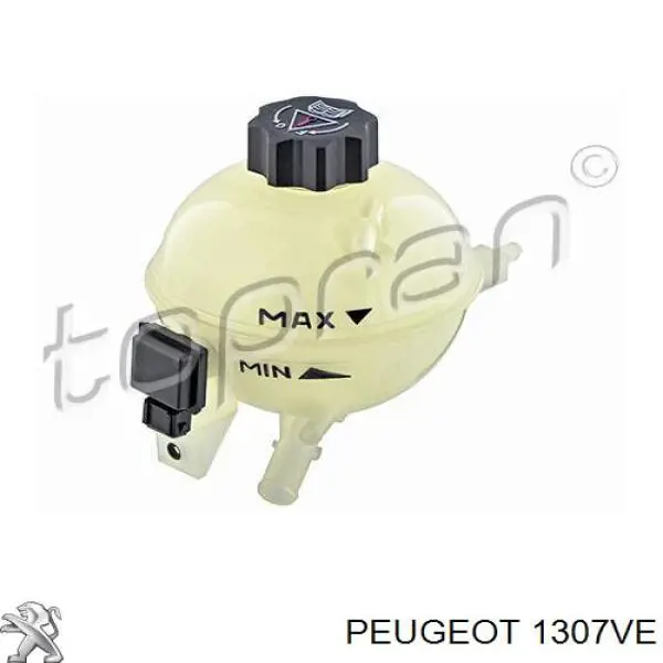 1307VE Peugeot/Citroen Tanque de expansão do sistema de esfriamento