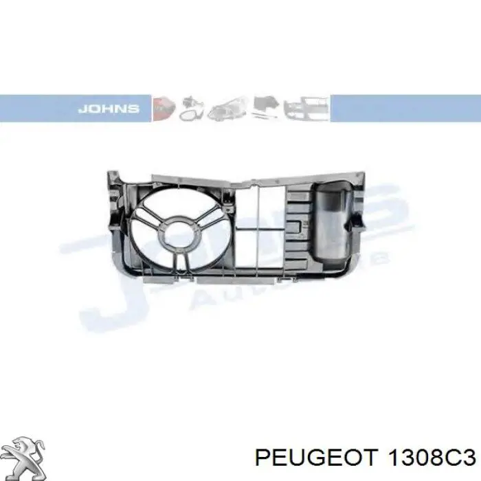 Suporte do radiador montado (painel de montagem de fixação das luzes) para Peugeot 205 II 20A, C