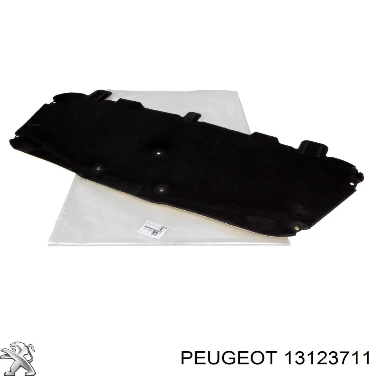 Placa sobreposta externa central direita de suporte de carroçaria 13123711 Peugeot/Citroen