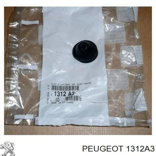 1312A3 Peugeot/Citroen Consola (coxim de fixação) inferior do radiador