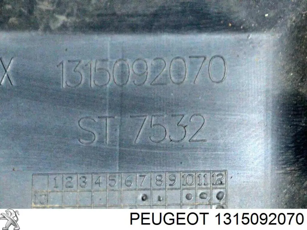 Pára-choque dianteiro, parte esquerda 1315092070 Peugeot/Citroen