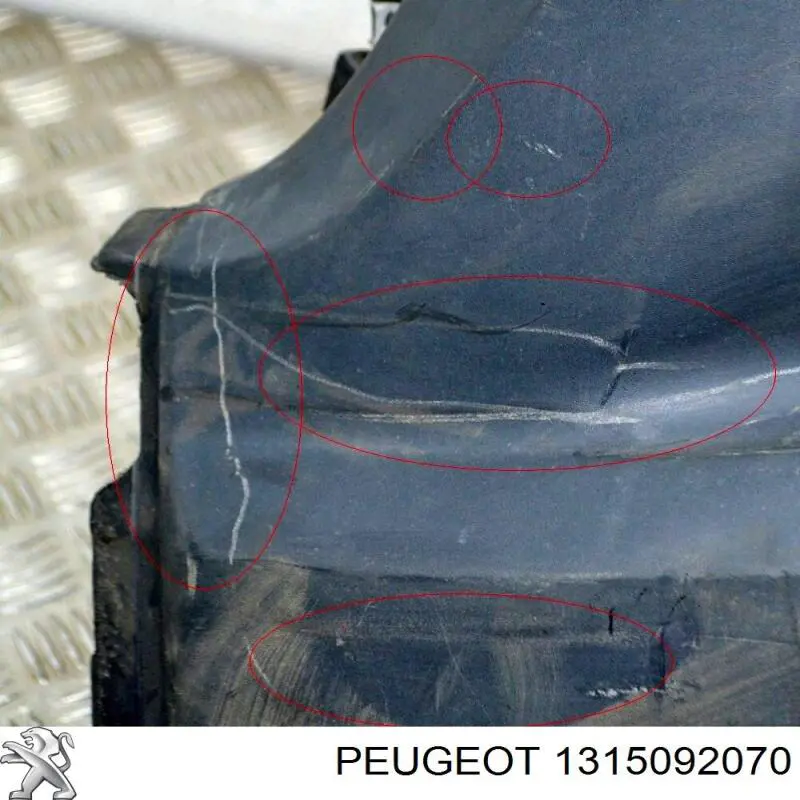1315092070 Peugeot/Citroen Pára-choque dianteiro, parte esquerda